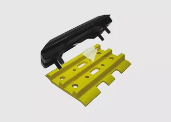 Wirtgen 2411111 Yellow Poly Rubber Track Pad